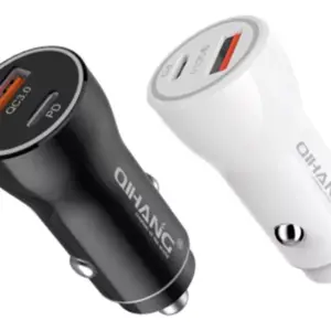 Cargador Para Autos Qihang 36w Pd + Qc 3.0 Puerto Dual