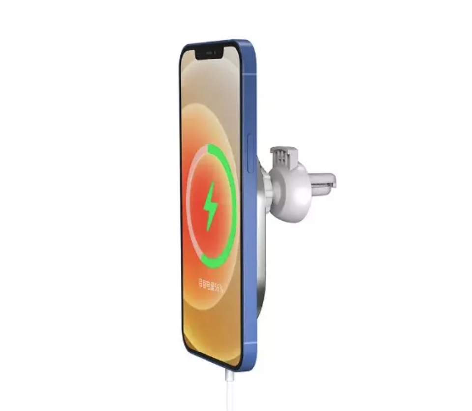 Cargador Inalámbrico y Soporte  Auto Para iPhone Carga Rápida 15w - Imagen 4