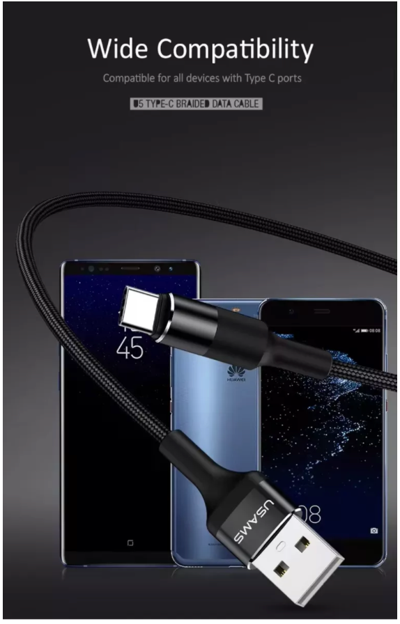 Cable Carga Rápida Usb A A Usb-c Usams Sj221 Android/ios 67w - Imagen 4