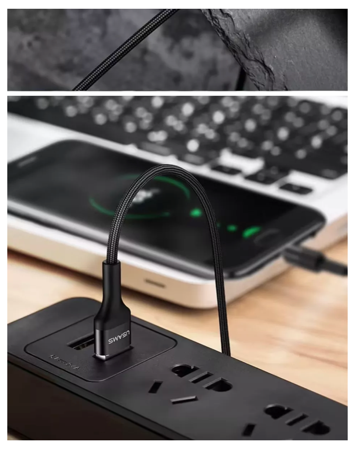 Cable Carga Rápida Usb A A Usb-c Usams Sj221 Android/ios 67w - Imagen 6