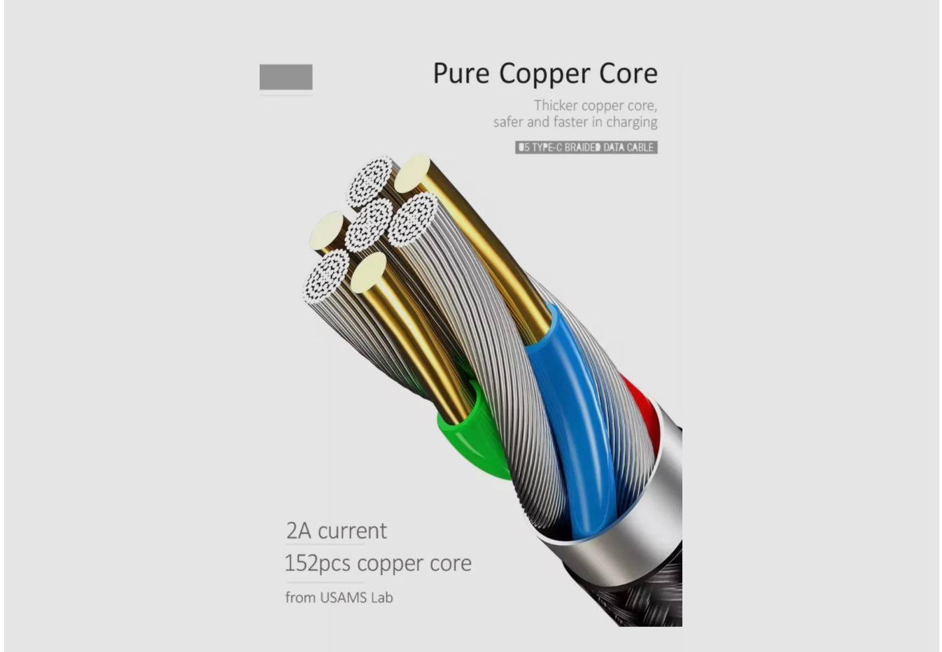 Cable Carga Rápida Usb A A Usb-c Usams Sj221 Android/ios 67w - Imagen 7
